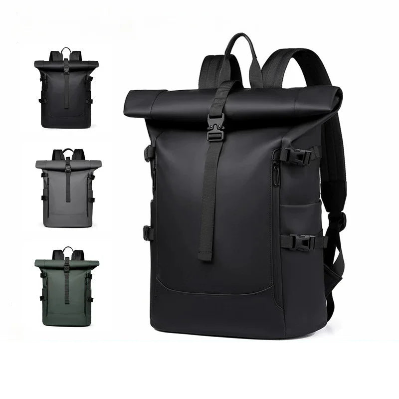 Minimalist Roll Top Travel Backpack