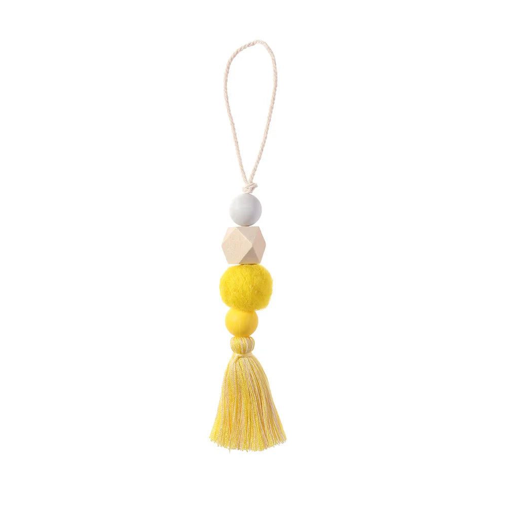 Hanging Wooden Pendant - 4pc