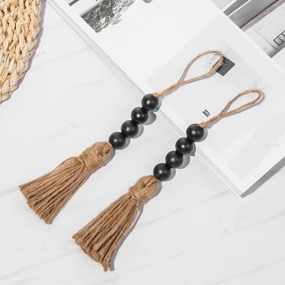 Hanging Wooden Pendant - 4pc