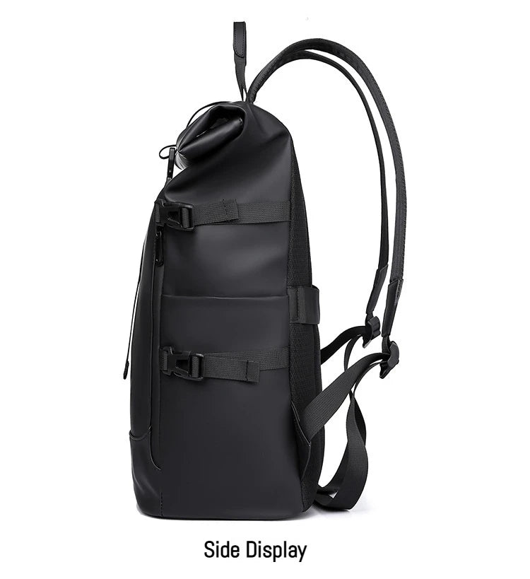 Minimalist Roll Top Travel Backpack