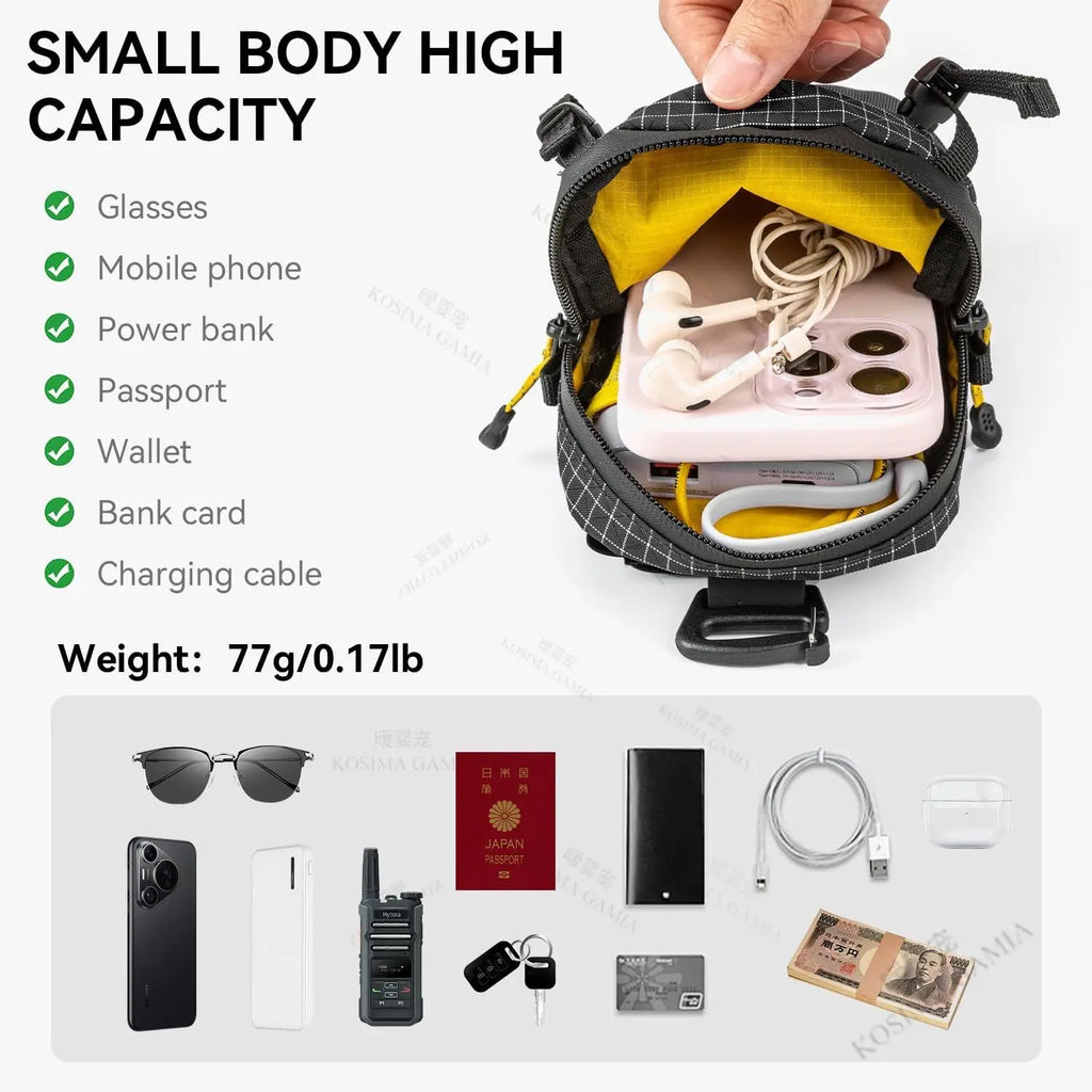 Lightweight Backpack Shoulder Strap Attachment Bag