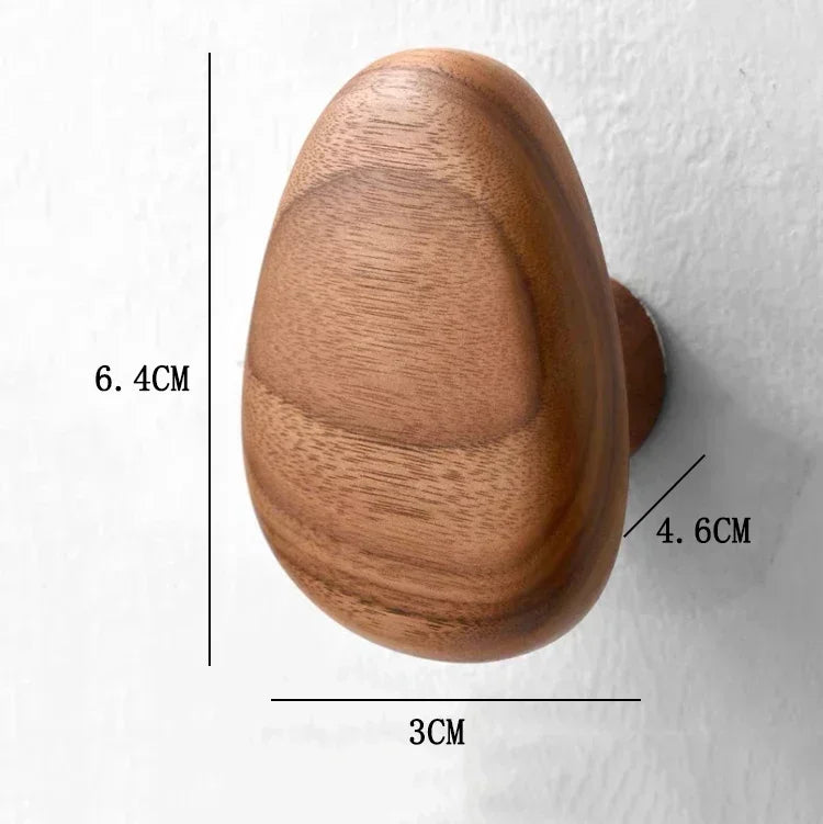 Solid Wood Handle Hook