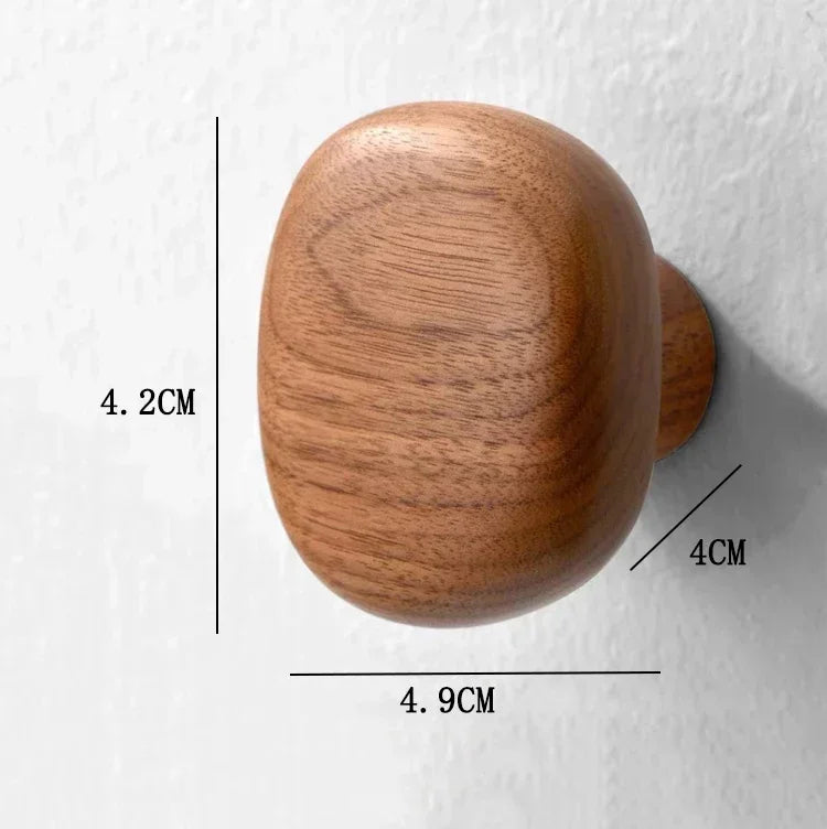 Solid Wood Handle Hook