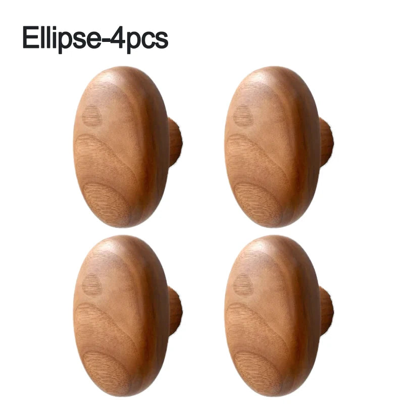 Solid Wood Handle Hook