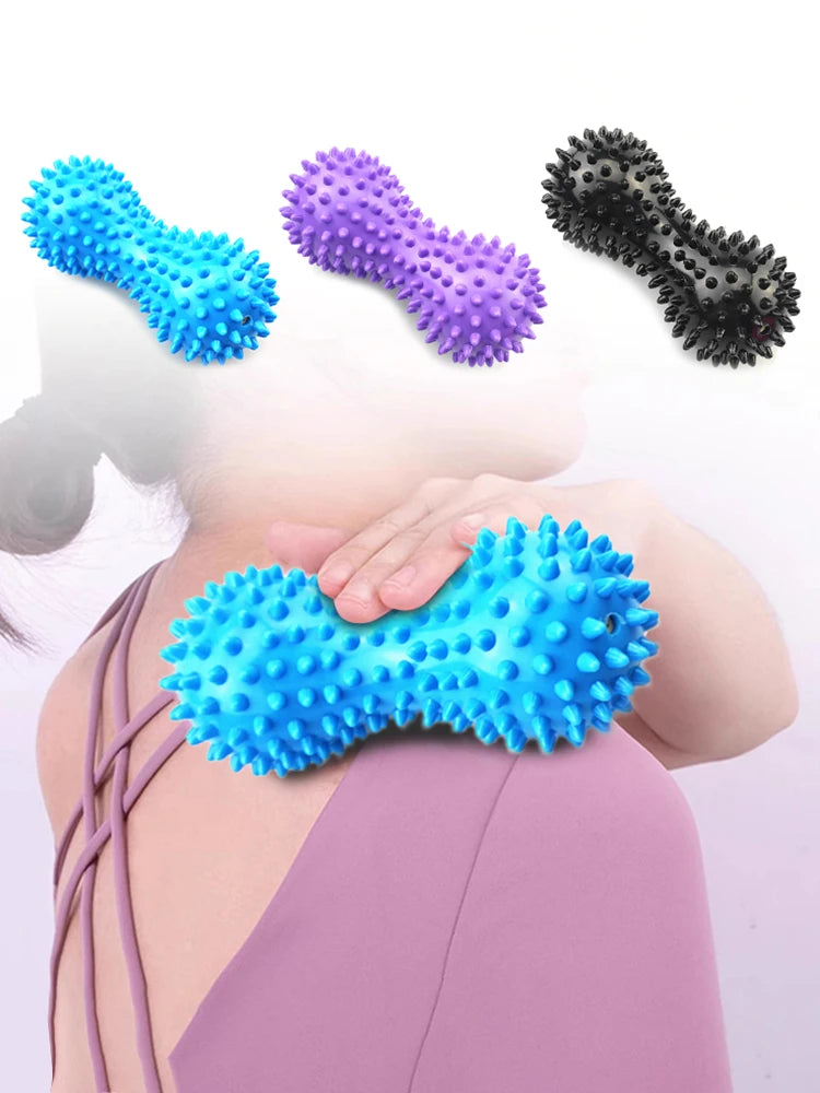Spiky Massage Ball Hard Spiky Massage Ball Roller Set Professional Physical Therapy Massage Balls for Myofascial Release Trigger
