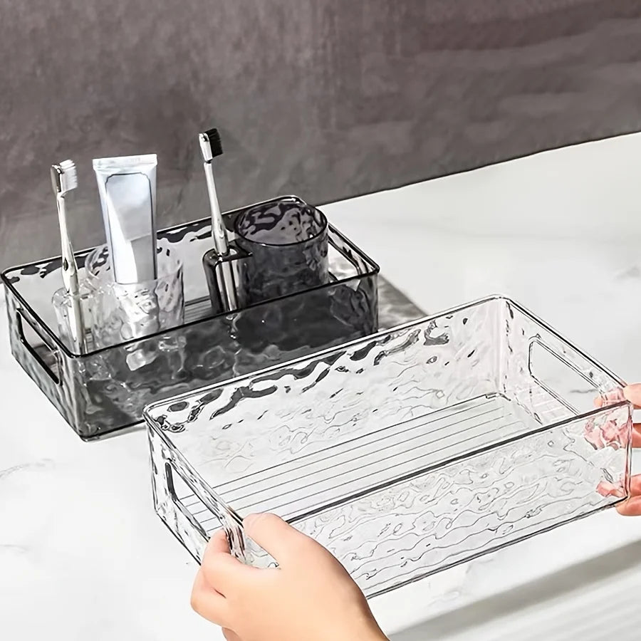 Stackable Storage Box, Acrylic Organizer, Cosmetic Organizer for Cosmetics and Beauty Products for Dressers, Bathrooms, Cabinets
