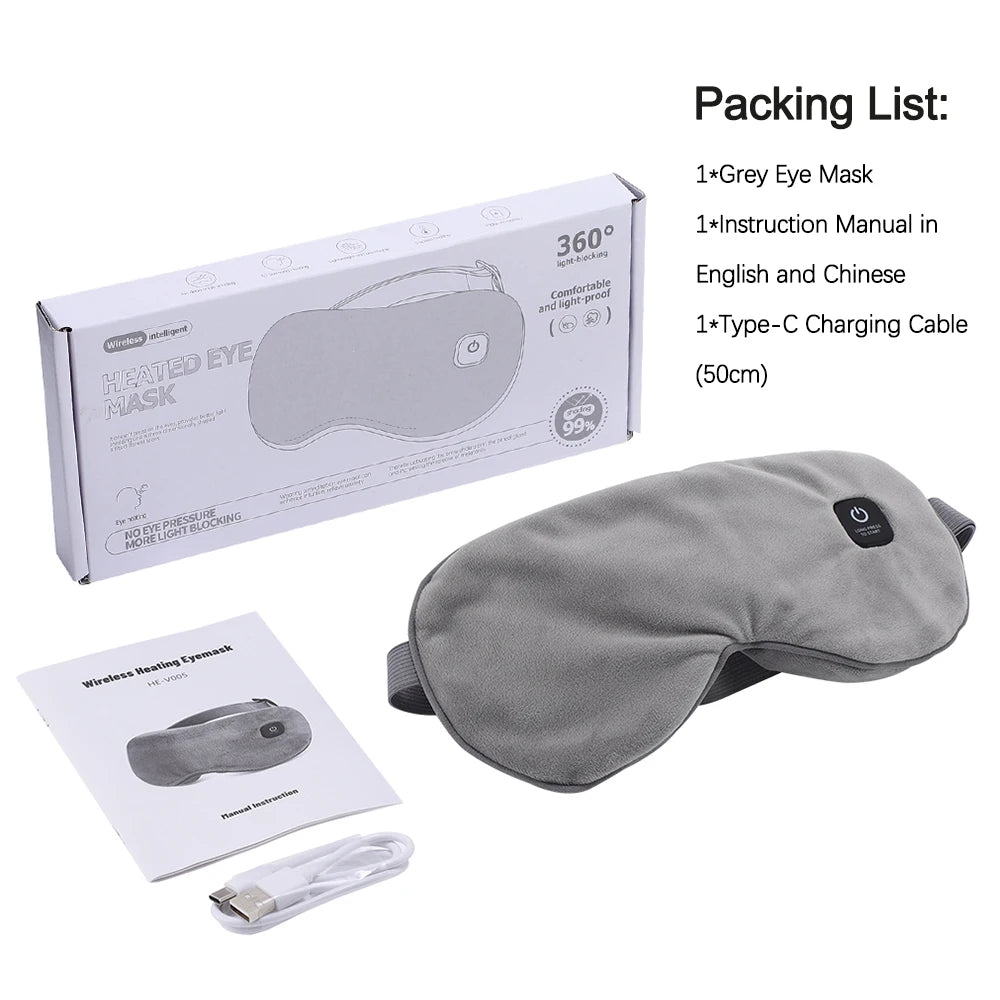 Cordless Electronic Heated Eye Mask