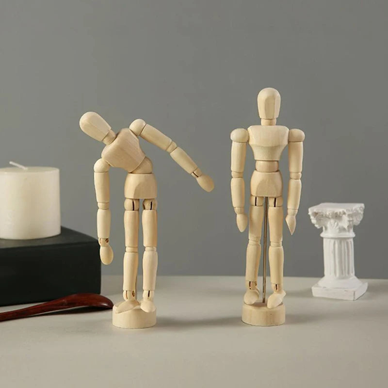 Rotatable Joint Mini Wooden Mannequin