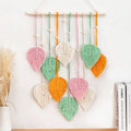 Handmade Hanging Woven Macramé Leaf