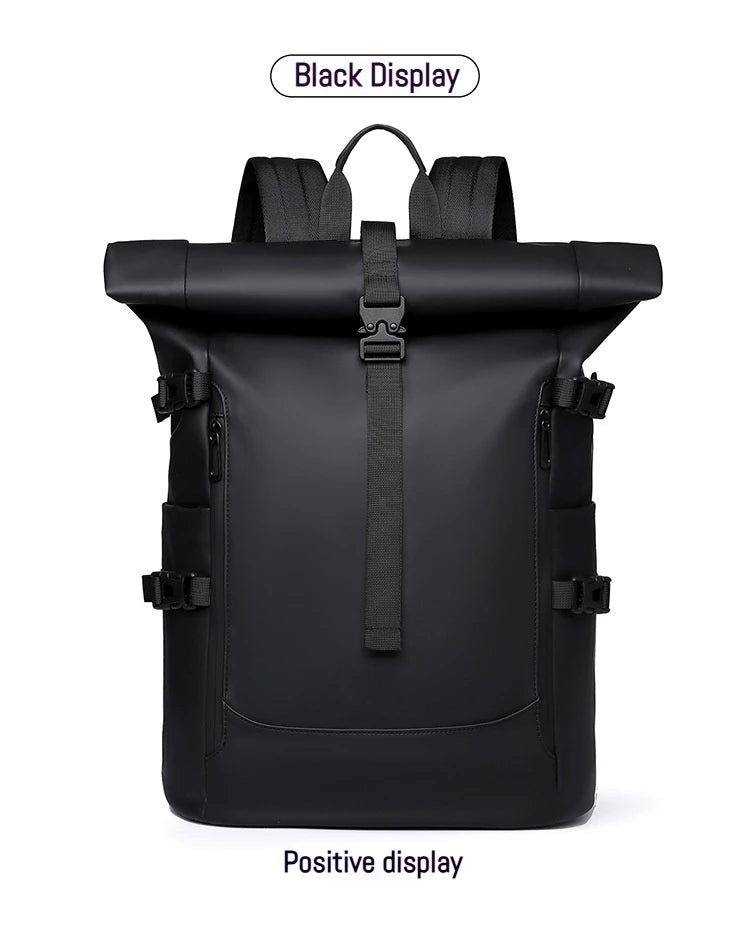 Minimalist Roll Top Travel Backpack