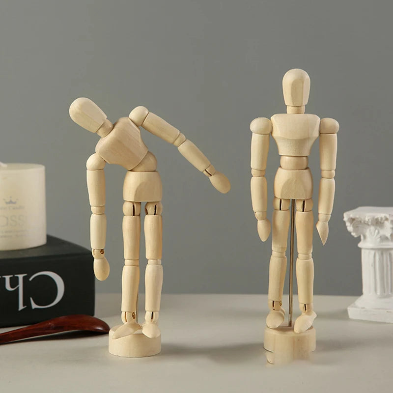 Rotatable Joint Mini Wooden Mannequin