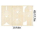 Large Wooden Geometry Wall Art Deco - 3pc