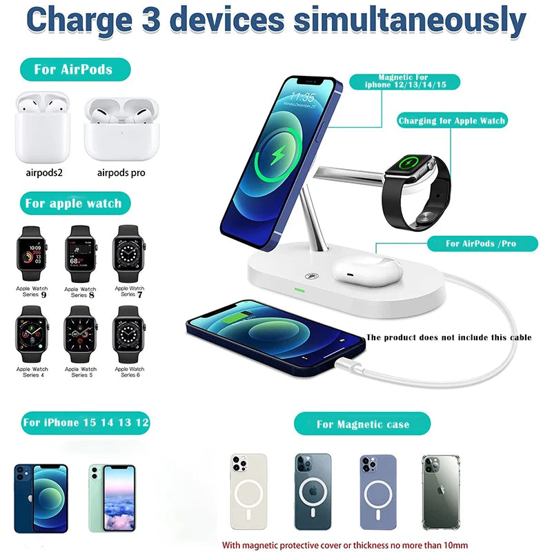 3 in 1 MagSafe Fast Charging Station