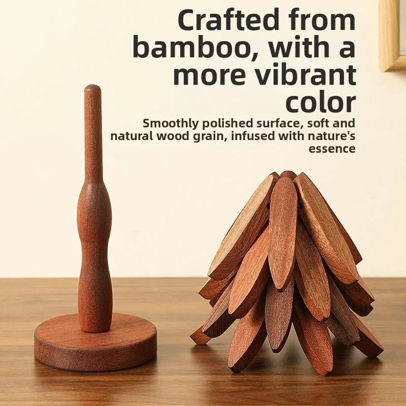 Elegant Tree-shaped Wooden Trivets