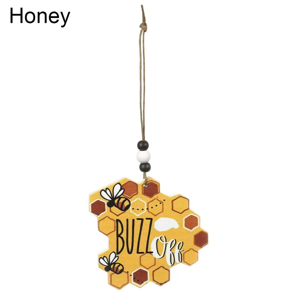 Hanging Wooden Pendant - 4pc