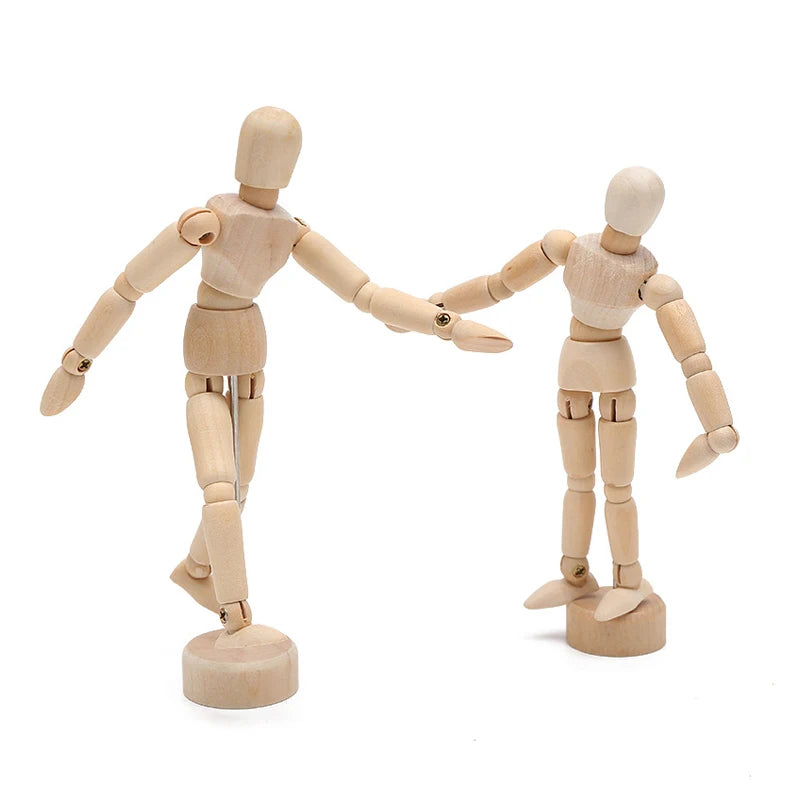 Rotatable Joint Mini Wooden Mannequin