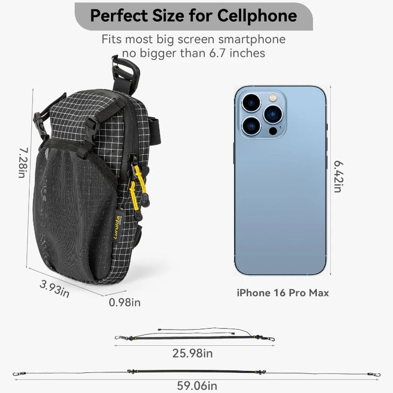 Lightweight Backpack Shoulder Strap Attachment Bag