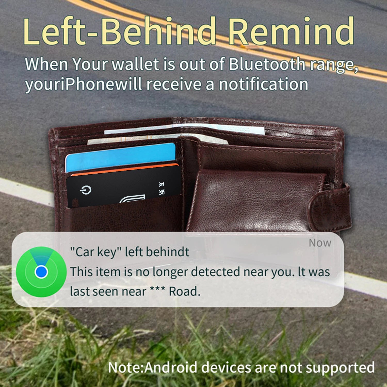 Smart Tracker Card for Apple Find My iPhone
