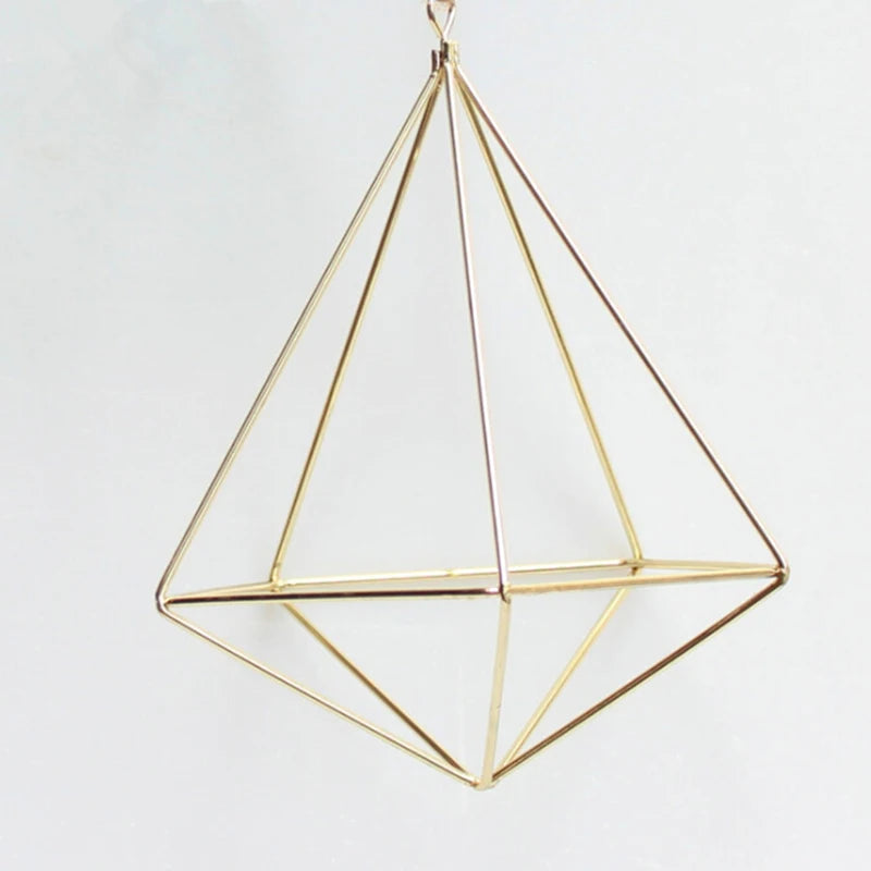 Hanging Geometric Metal Pot Rack