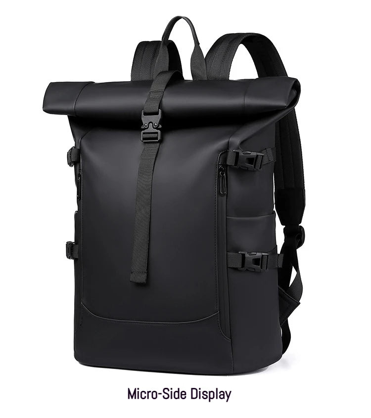 Minimalist Roll Top Travel Backpack