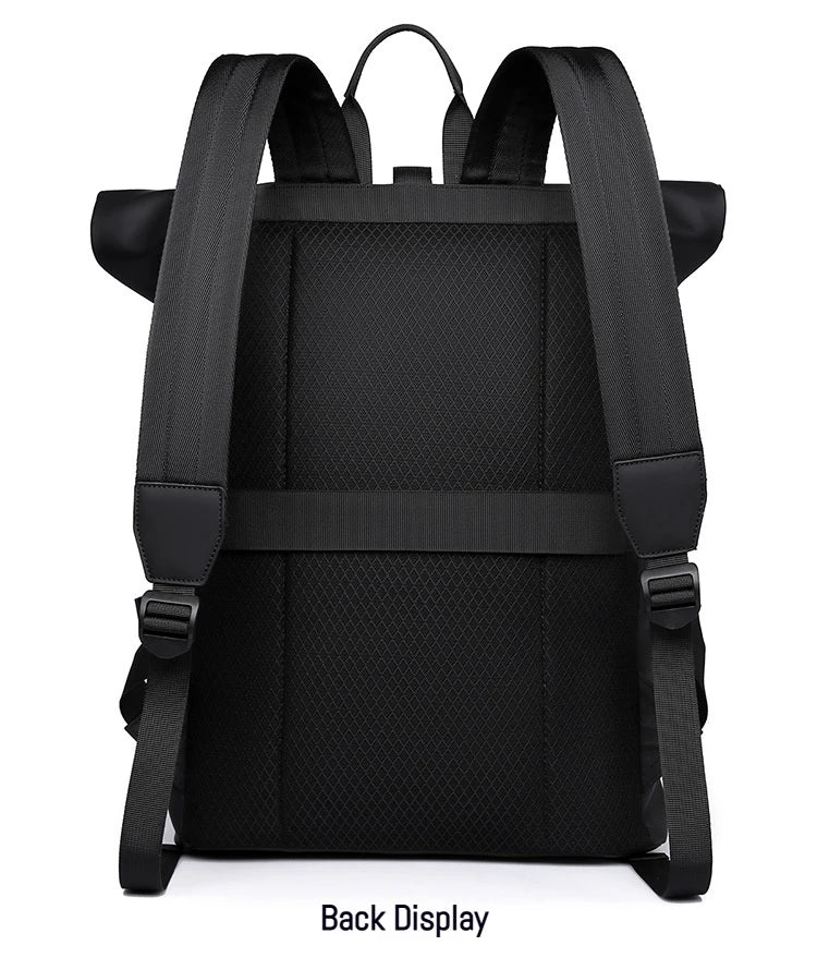 Minimalist Roll Top Travel Backpack