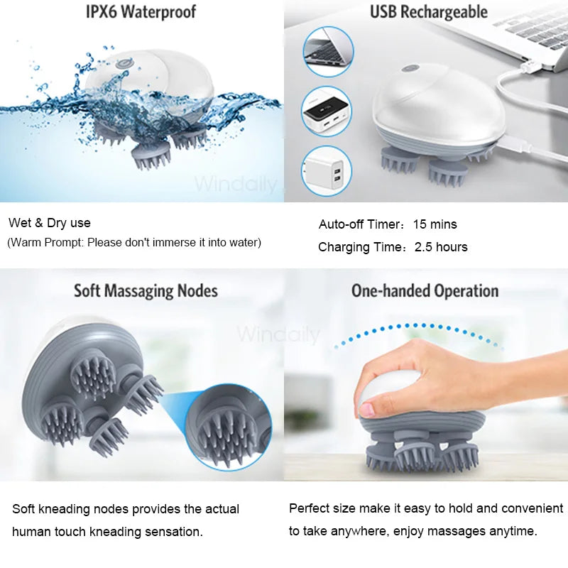 Electronic Scalp Head Massager
