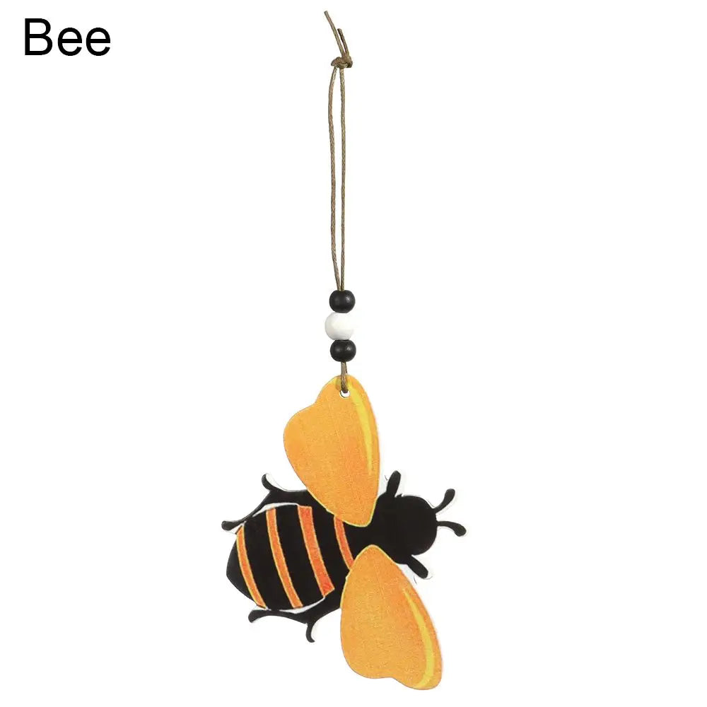 Hanging Wooden Pendant - 4pc