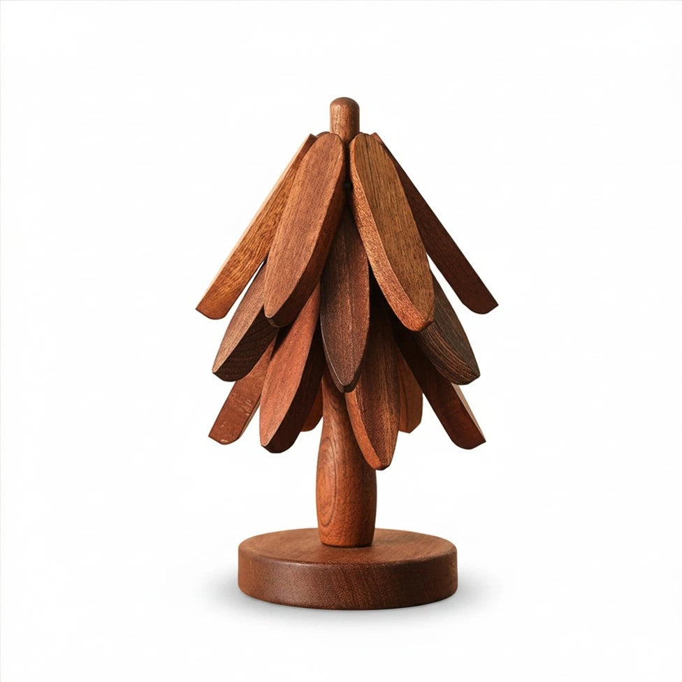 Elegant Tree-shaped Wooden Trivets