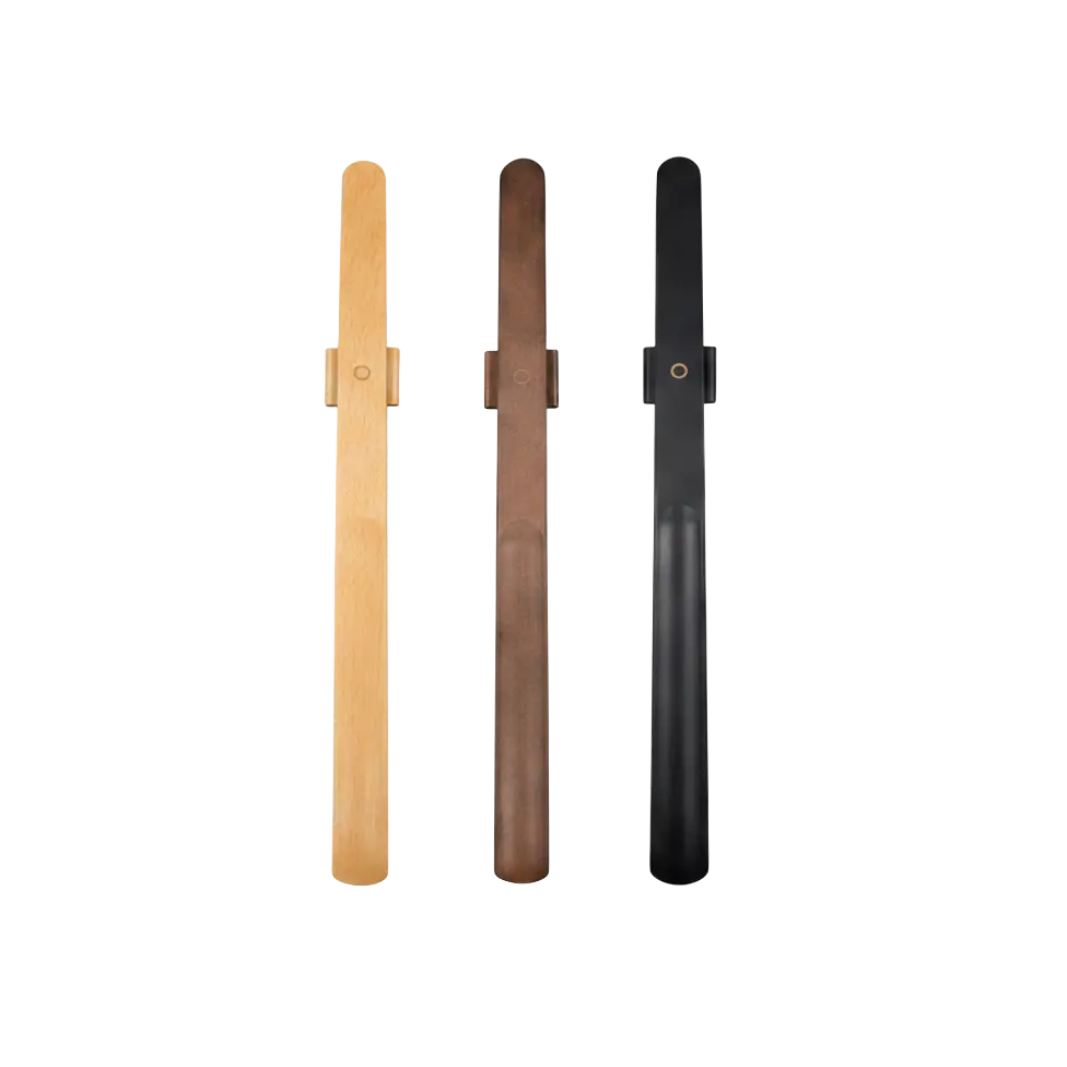 Premium Magnetic Wooden Long Handle Shoehorn